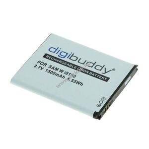 Helyettesítő akku digibuddy Samsung Galaxy W I8150 Wave 3 S8600 Xcover S5690 3, 7V 1500mAh Li-Ion kép
