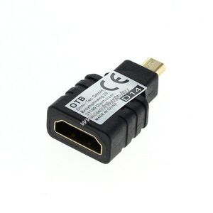 OTB High Speed HDMI adapter HDMI aljzat típus A micro-HDMI csatlakozó típus D kép