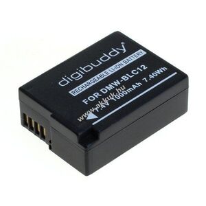 Helyettesítő akku digibuddy Panasonic DMW-BLC12 / Leica BP-DC12 7, 4V 1000mAh Li-Ion kép
