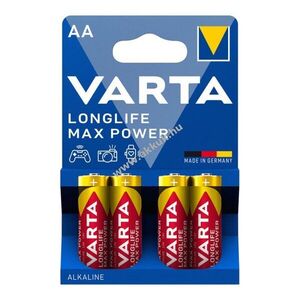 Varta LONGLIFE Max Power AA (LR6) 1, 5V 4db/csomag Alkali-Mangán kép