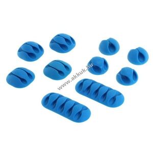 OTB kábelrögzítő klipsz 10db/csomag kék TPU kép