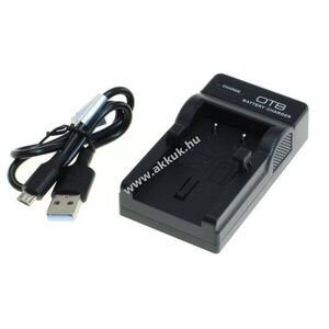 Helyettesítő akku OTB DC-K akkutöltő Olympus LI-10B LI-12B Sanyo DB-L10A kép