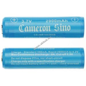 Helyettesítő ipari akku 18650 3.7V 2900mAh 2db/csomag PCB védett Li-ion 10.73Wh kép