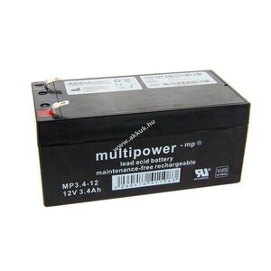 Helyettesítő akku AKKUMED Dräger Evita 4 Evita XL 12V 3400mAh ólomsavas kép