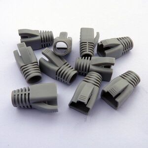 Datacom RJ45 törésgátló, CAT6A, CAT7, szürke, 10db kép