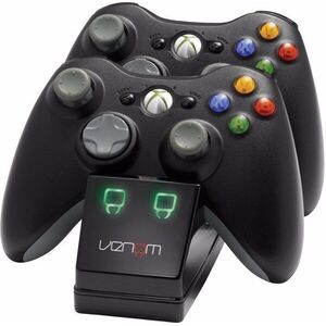 Venom VS2891 Xbox 360 fekete dupla töltőállomás + 2db akkumulátor kép