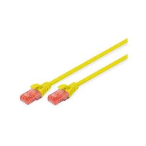 Digitus CAT6 U/UTP Foltjavító Kábel - 10m - Sárga kép