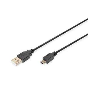 Assmann USB 2.0 Kábel - Mini USB B (5-pin) - 1m kép