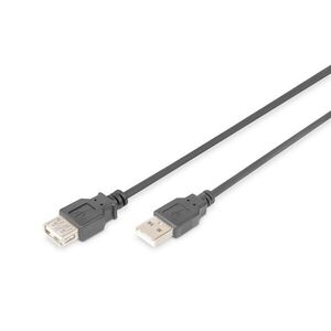 Assmann USB 2.0 kábelhosszabbító, 5 m, fekete (AK-300202-050-S) kép