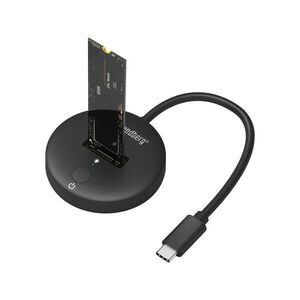 Sandberg usb-c tartozék, usb 3.2 dock for m.2+nvme ssd 136-47 kép