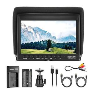 NEEWER F100 terepi monitor + USB-töltő + akkumulátor-készlet kép