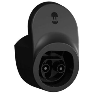 Wallbox fekete kábel tartó és kábelfej dock egyben kép