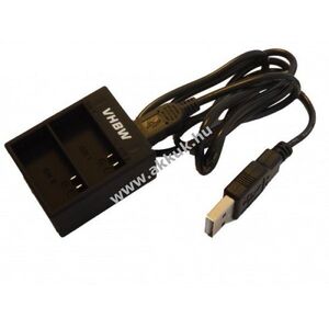 Helyettesítő USB-s akkutöltő 2db SJ Cam Qumox SJ4000 akkuhoz kép
