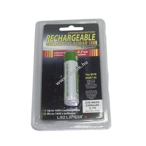 Eredeti Ledlenser ICR18650 3, 7V 2000mAh akku 7704 501001 Li-Ion kép