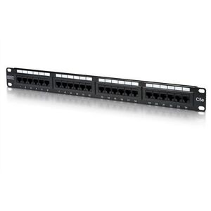 Digitus DN-91524U patch panel 24 port 1U 19" CAT 5e kép