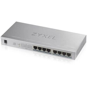 Zyxel GS1008HP-EU0101F Switch 8x1000Mbps (8xPOE+) Fémházas Asztal... kép