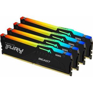 FURY Beast RGB 128GB (4x32GB) DDR5 5600MHz KF552C40BBAK4-128 kép