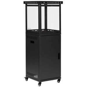 MultiGarden FPS-B-02 Teraszfűtő, gázos, üvegborítással, 13 kW, fekete kép