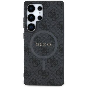 Guess 4G Colored Ring Samsung Galaxy S25 Ultra fekete PU bőr MagSafe tok kép
