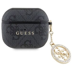 Guess 4G Script PC / PU Charm AirPods 3 tok - Black kép