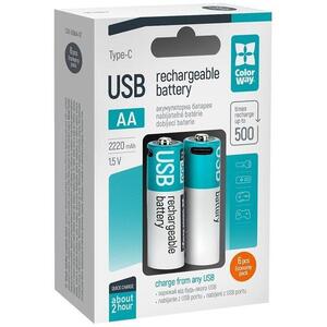 ColorWay AA 2200mAh USB-C - 6 db kép