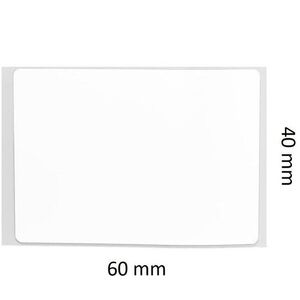 Niimbot B21 R címke, 40×60 mm, 125 db, fehér kép