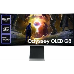 Samsung LS34DG850SUXDU 34" Odyssey OLED G8 játékmonitor kép