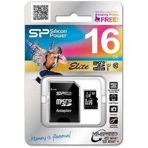 microSDHC Elite 1 16GB C10/UHS-I/U1 SP016GBSTHBU1V20SP kép