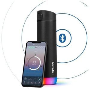 HidrateSpark Steel Okosüveg, 620 ml, fekete kép