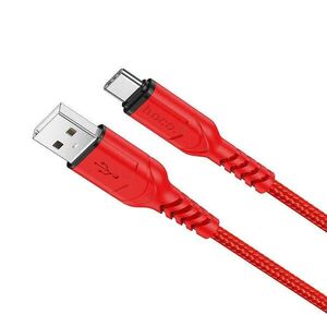 HOCO kábel USB tipp a C 3A Victory x59 1 méter piros kép