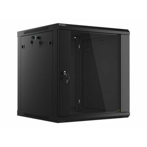 Lanberg 19" fali rack szekrény 12U 600x600mm - fekete kép