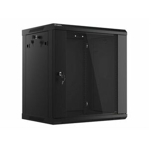 Lanberg 19" fali rack szekrény 12U 600x450mm - fekete kép