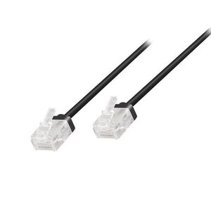 Logilink Cat.6A Slim High-Flex patch kábel fekete 1, 00 m kép