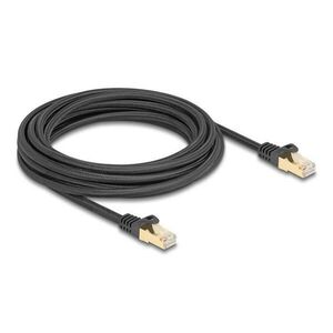 Delock RJ45 hálózati kábel fonott borítással Cat.6A S/FTP apa - a... kép
