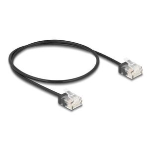 Delock RJ45 hálózati kábel Cat.6 UTP ultra vékony 0, 5 m, fekete kép