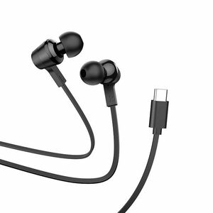 Hoco M86 headset - fekete, vezetékes stereo headset Type-C (USB-C... kép