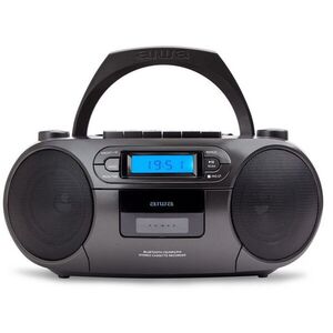 Aiwa RC-250BK hordozható retro boombox CD/MP3/USB/kazetta/Bluetoo... kép