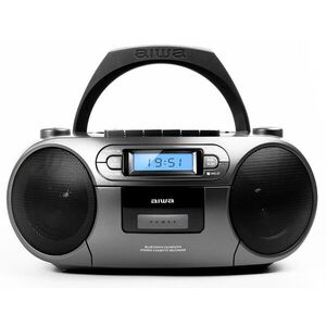 Aiwa RC-250GY hordozható retro boombox CD/MP3/USB/kazetta/Bluetoo... kép