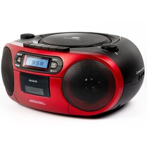 Aiwa RC-250RD hordozható retro boombox CD/MP3/USB/kazetta/Bluetoo... kép