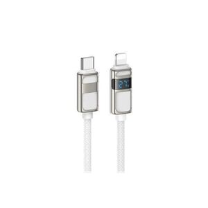 HOCO U137 Line PD töltő adatkábel kijelzővel iPhone Type-C - Ligh... kép