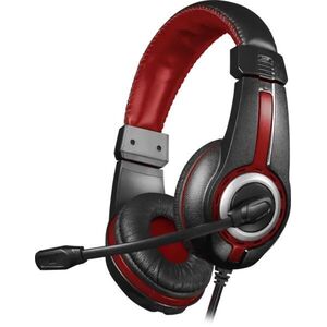 Defender Warhead G-185 fekete + piros gamer fejhallgató, 2 m-es kábel kép