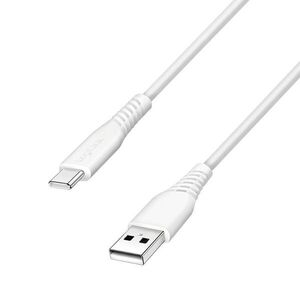 Logilink USB 2.0 Type-C kábel, C/M - A/M, 480 Mbps, 15W, fehér, 1 m kép