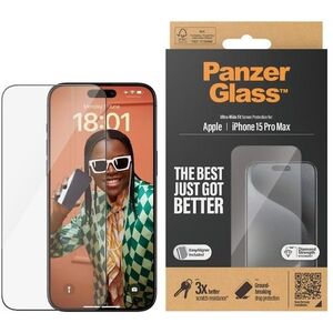PanzerGlass Apple iPhone 15 Pro Max üvegfólia + felhelyező keret kép