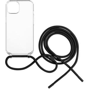 FIXED Pure Neck AntiUV Apple iPhone 15 Plus tok fekete nyakzsinórral kép