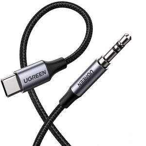 Ugreen Type-C (USB-C) to 3.5mm Jack (M) Audio Kábel Ezüst 1m kép