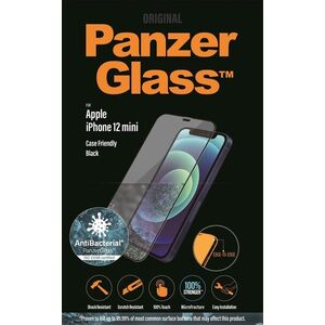 PanzerGlass Edge-to-Edge Antibacterial Apple iPhone 12 Mini üvegfólia - fekete kép