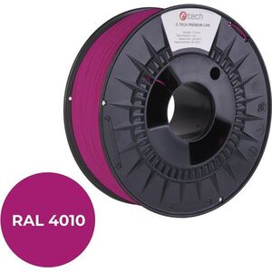 C-TECH PREMIUM LINE PETG 3D nyomtatószál, telemagenta RAL4010 kép