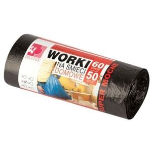 BRATEK ellenálló szemetes zsák 60 l, 50 db kép