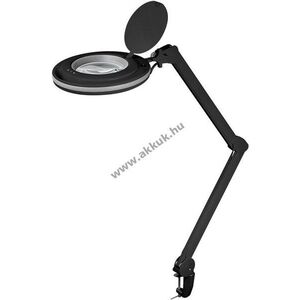 Goobay LED csipeszes nagyítólámpa 9W 80-730lm dimmelhető 127mm kristályüveg 1, 75x 3 dioptria fekete kép