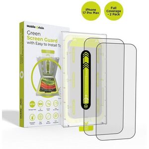 Mobile Origin Screen Guard With Easy Applicator Full Coverage 2 Pack iPhone 17 Pro Max üvegfólia kép